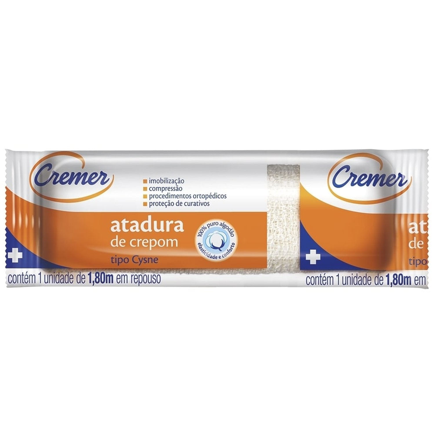 Atadura de Crepom Cremer Cysne 12cmx1,80m - Embalagem com 6 unidades