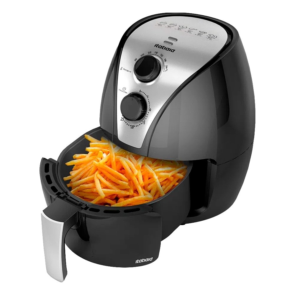 Fritadeira Air Fryer  Itatiaia AFESS - 3,5 Litros, Temporizador, Preto, 110V
