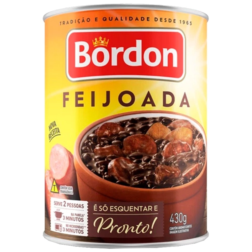 FEIJOADA BORDON LATA 24X310G