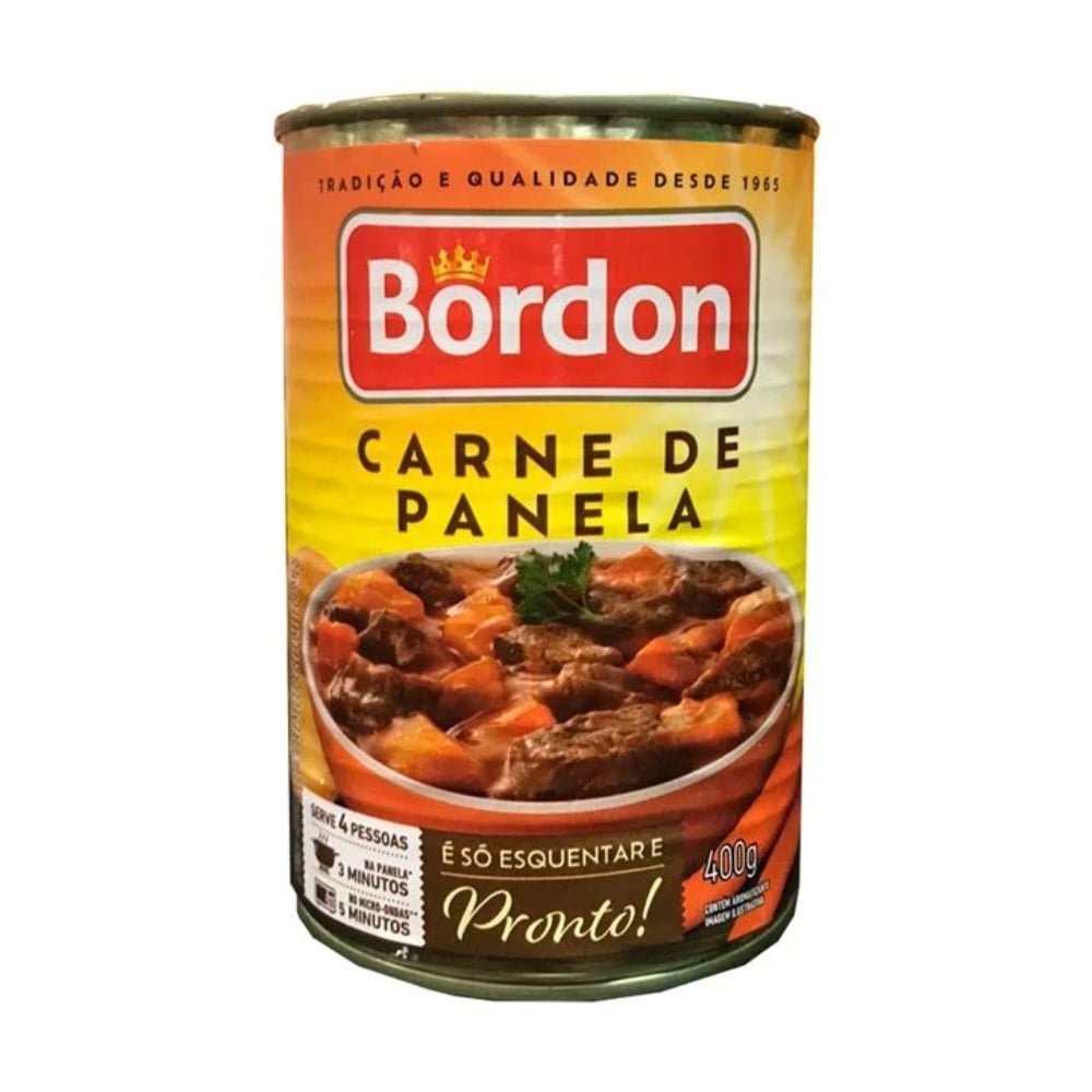 Carne Bovina Bordon em Cubos com Cenoura e Batata 400g - Embalagem com 24 Unidades