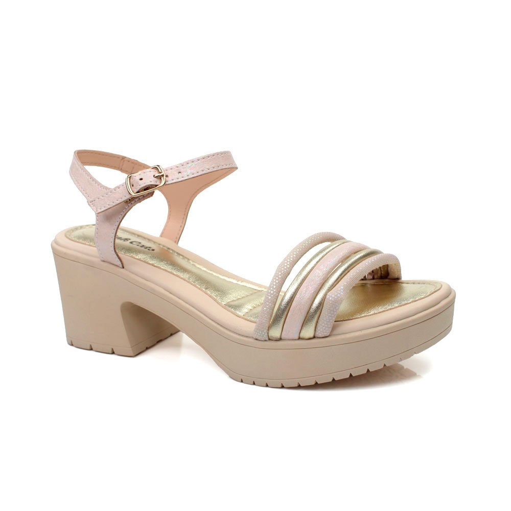 Sandália Pink Cats Veten 3821-0001 (29-36) - Tule Champagne