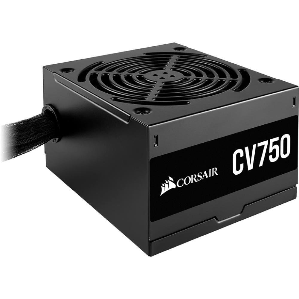 Fonte Corsair CV750, 750W, 80 Plus Bronze, PFC Ativo, Preto