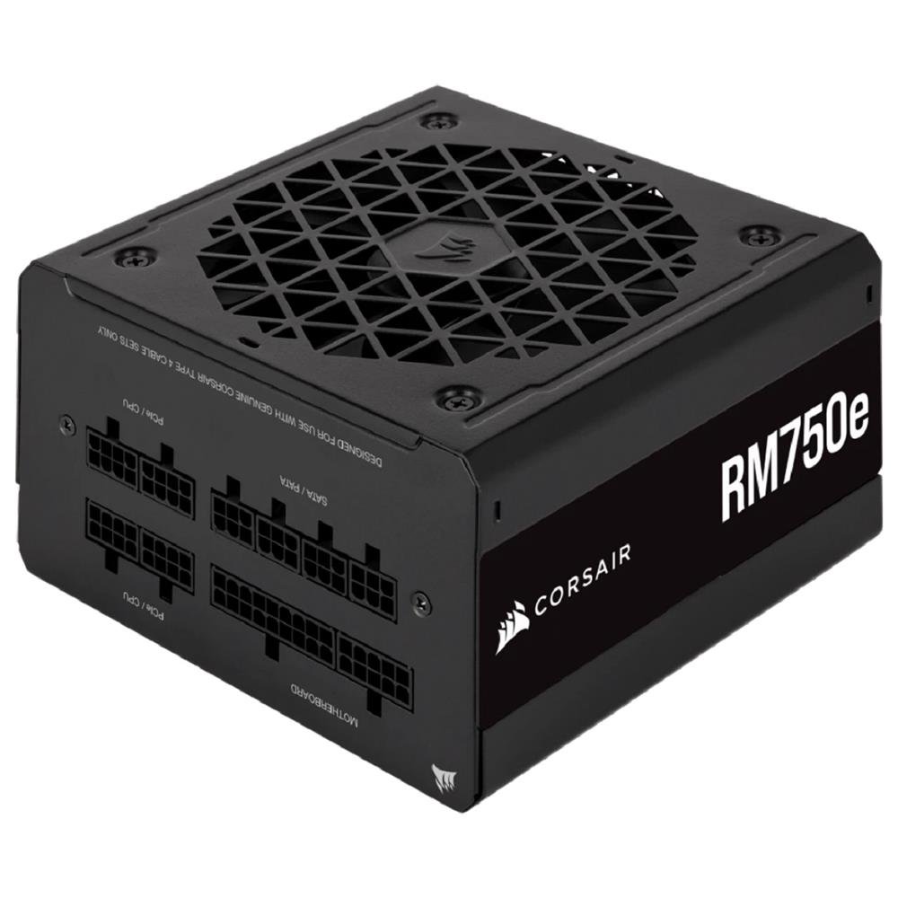 Fonte Corsair RM750E, 750W, 80 Plus Gold, Full Mudolar, Preto