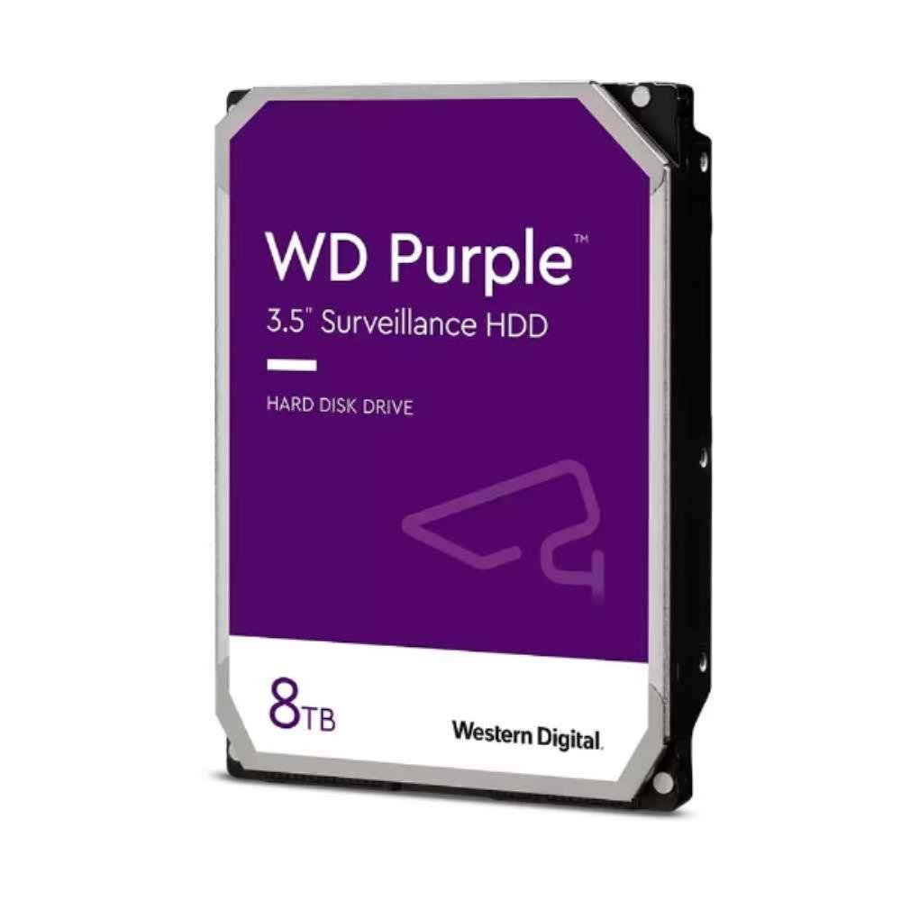 HD WD Purple Surveillance, 8TB, 3.5, 5640 RPM, Sata II 6GB/s, Cache 256MB, WD85PURZ