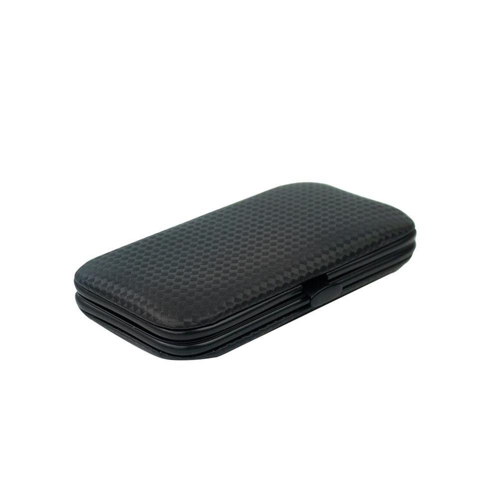 Kit Estojo Cortador De Unha Premium 7 Peças - Edição Black
