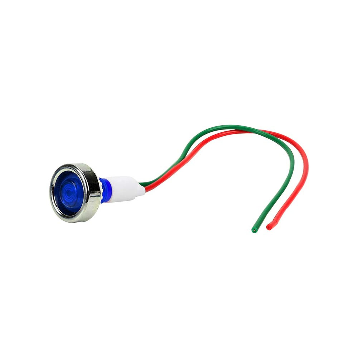 Lâmpada Sinaleiro Olho De Boi Xd10-7 / 12V Azul - ChipSCE