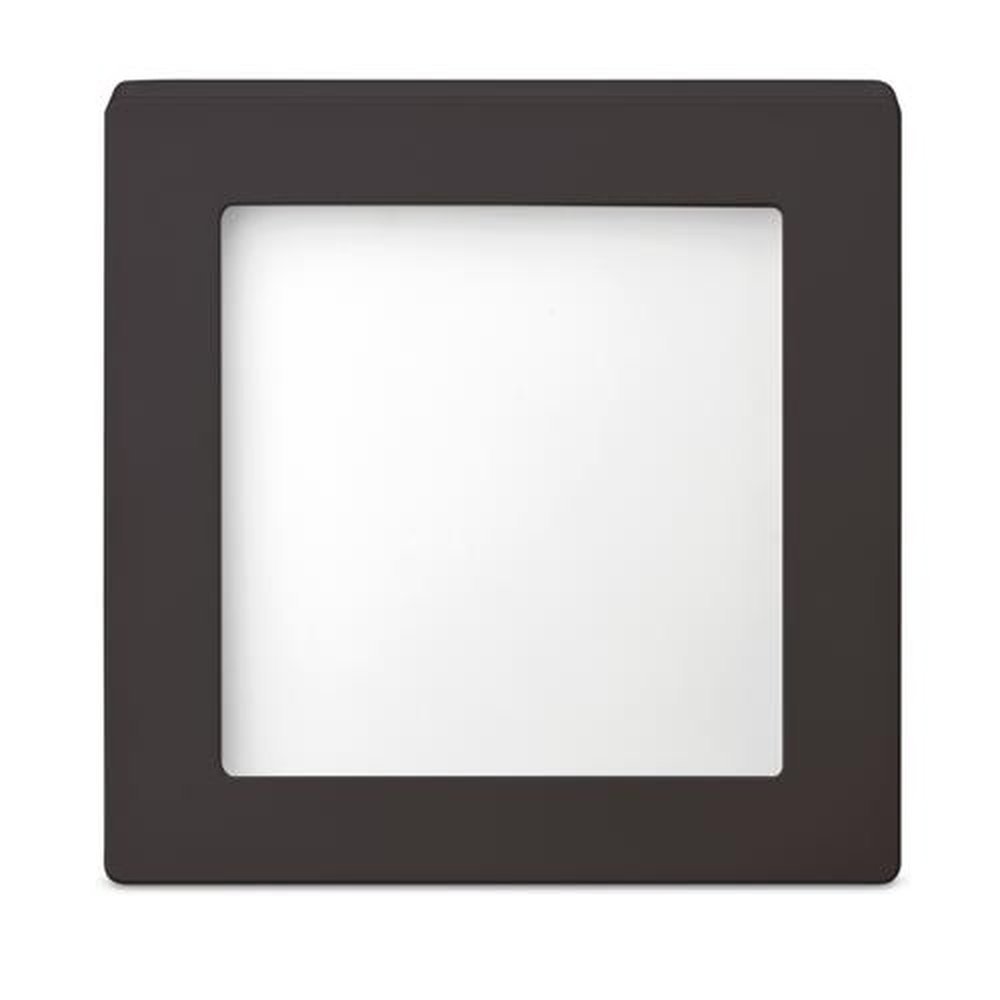 Painel Led Elgin Sobrepor 18W 6500K Quadrada Preta Bivolt 22cm