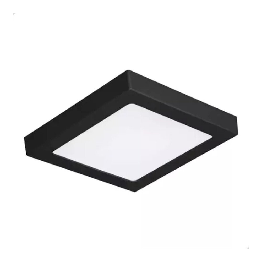 Painel Led Elgin Sobrepor 18W 6500K Quadrada Preta Bivolt 22cm