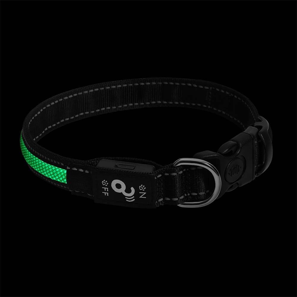 Coleira LED 3 Funções Verde Tamanho P Mimo - PP338