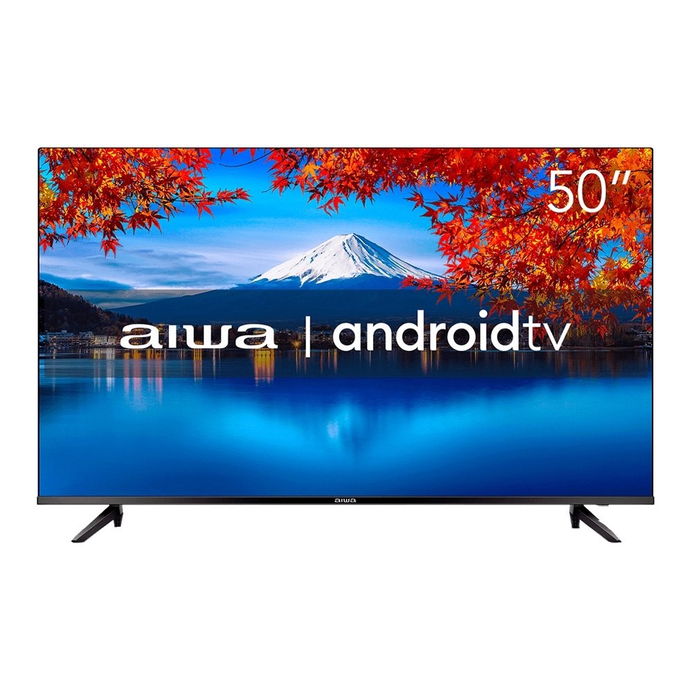 Smart TV LED Aiwa 50" Android TV 50BL02A - 4K UHD, Blue protect, HDR10, Wi-Fi, Bluetooth, Dolby Áudio, Borda Ultrafina, 60Hz