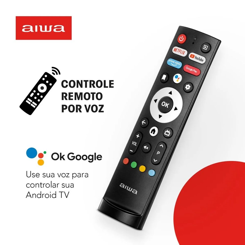 Smart TV LED 50" Aiwa 50BL02A - 4K UHD, com Wi-Fi, 2 USB, 3 HDMI, Borda Ultrafina, 60Hz