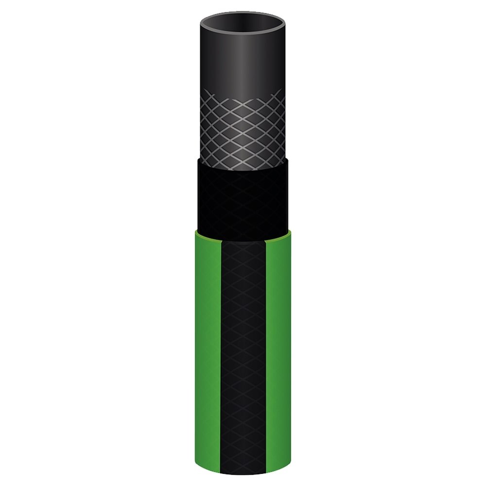 Mangueira Jardim Tramontina Flex Verde Com Faixa Preta 4 Camadas 15m