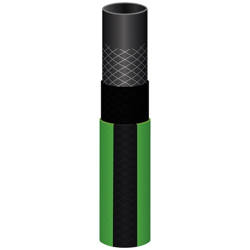 Mangueira Jardim Tramontina Flex Verde Com Faixa Preta 4 Camadas 20m