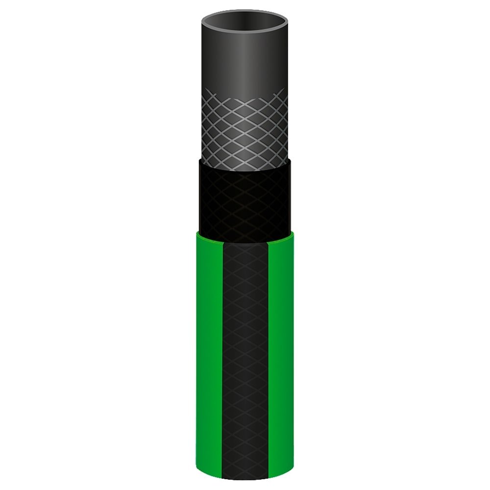 Mangueira Jardim Tramontina Flex Verde Com Faixa Preta 4 Camadas 100m