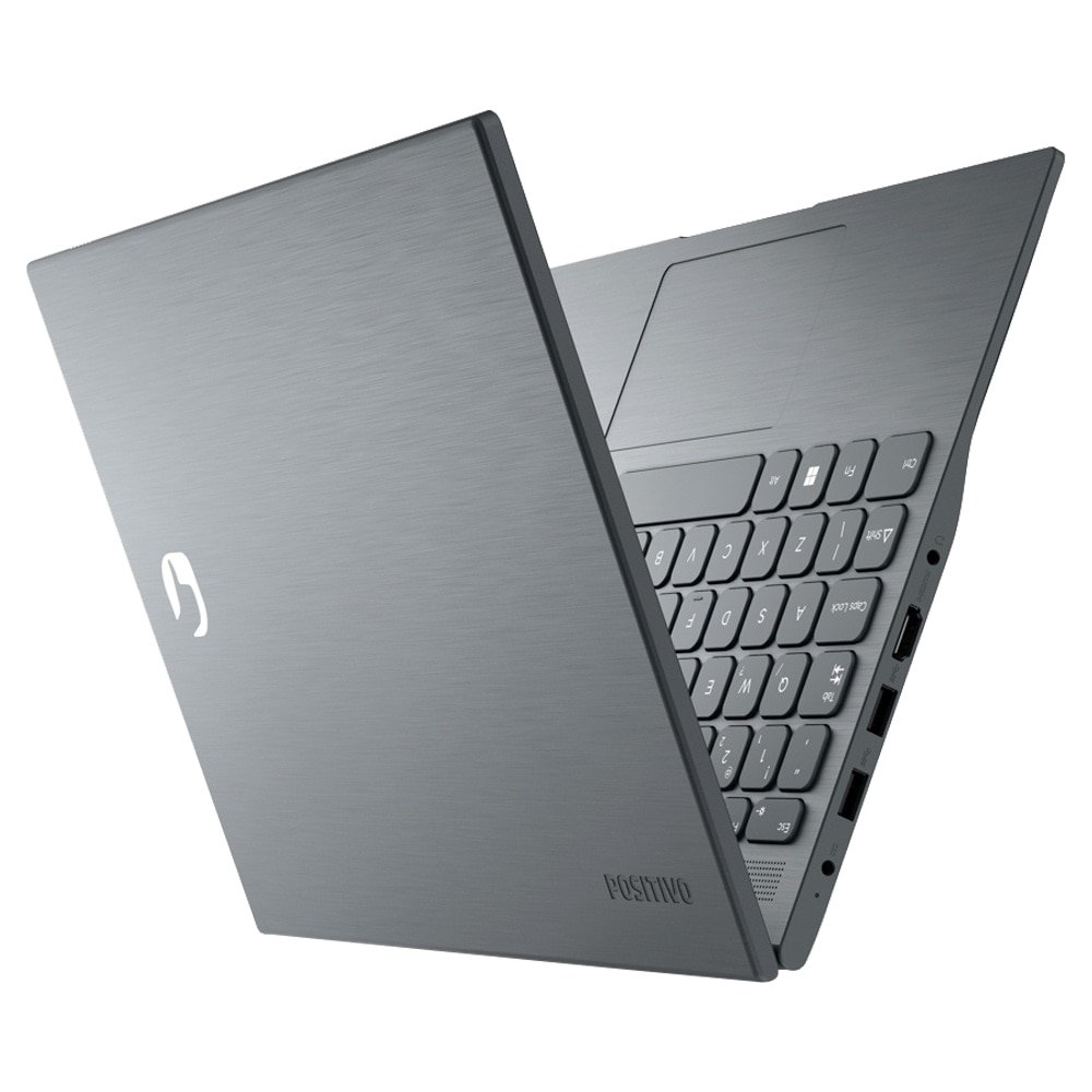 Notebook Positivo Vision C4128A-14 - Tela 14P", Intel Celeron, 128GB, 4GB RAM, Windows 11, Cinza