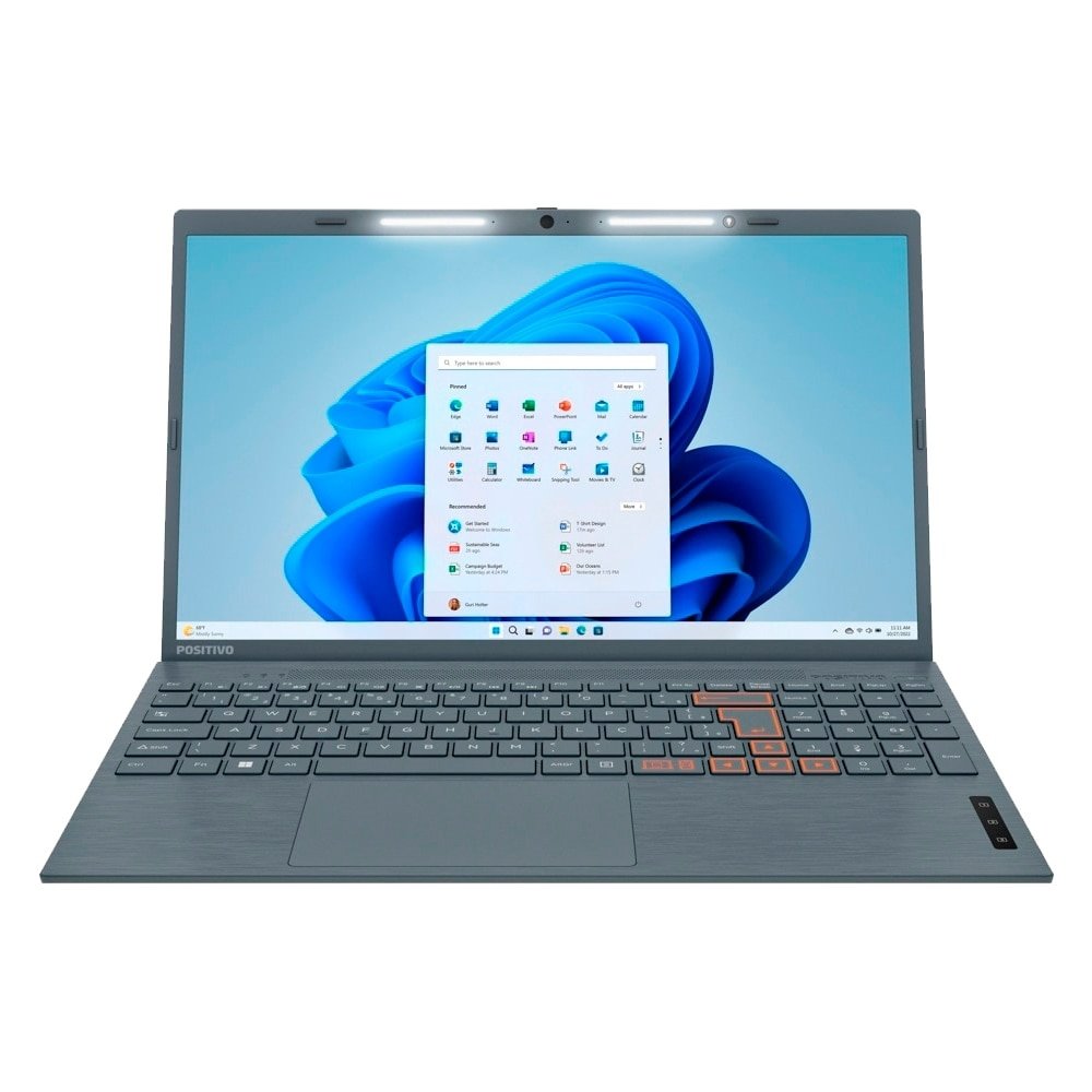 Notebook Positivo Vision C4128A-15 - Tela 15.0", Intel Celeron, 128GB, 4GB RAM, Windows 11, Cinza