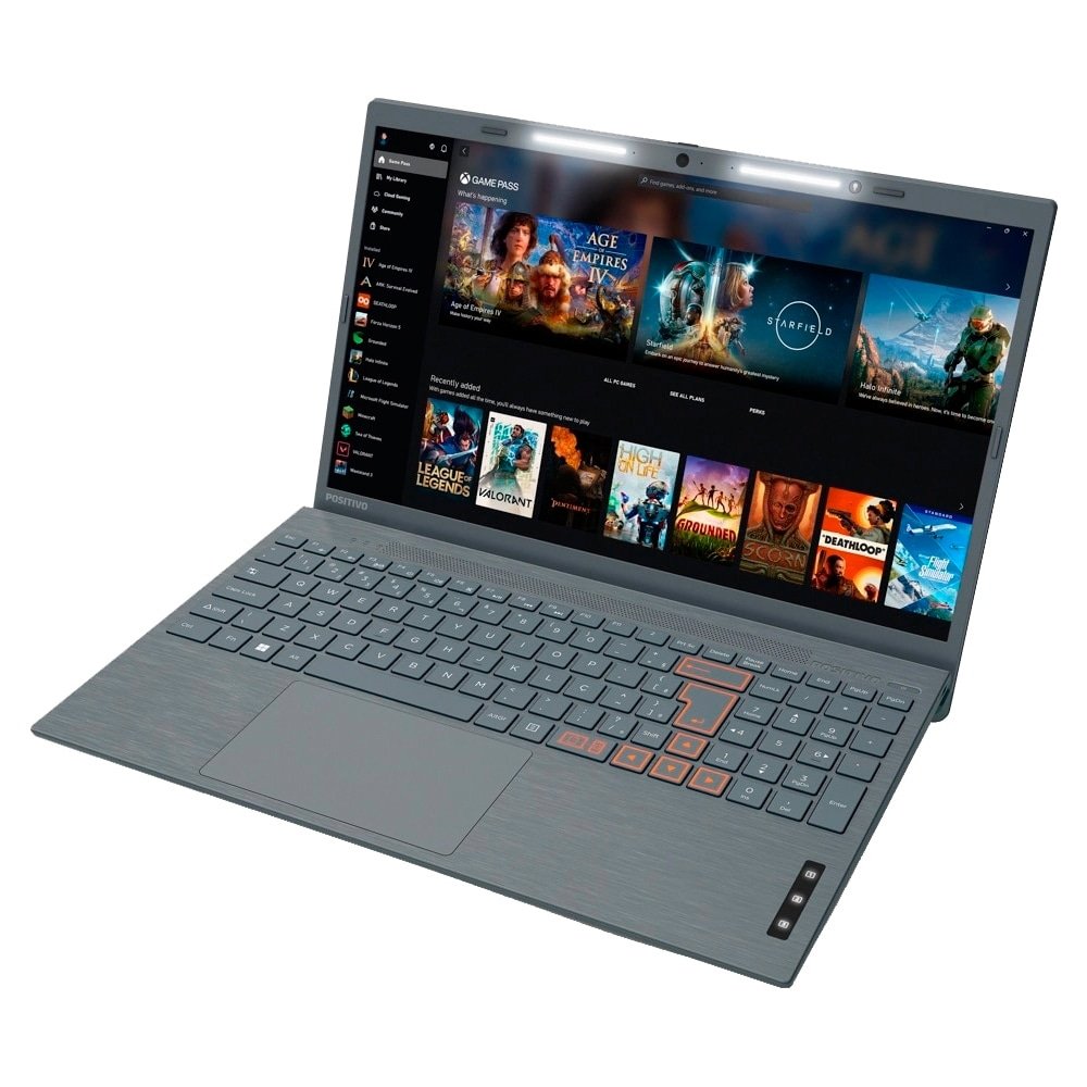 Notebook Positivo Vision C4128A-15 - Tela 15.0", Intel Celeron, 128GB, 4GB RAM, Windows 11, Cinza