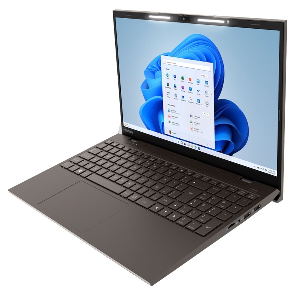 Notebook Positivo Vision I38256A | Tela 15.6", Intel Core i3-1115G4, 256GB SSD, 8GB RAM, Windows 11, Cinza