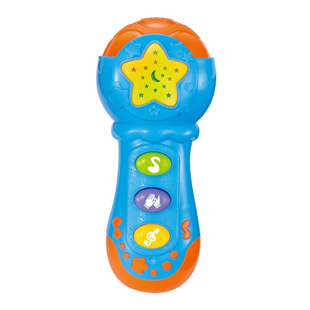 Microfone Infantil com Luz e Som Multikids Primeira Infancia - BR2091