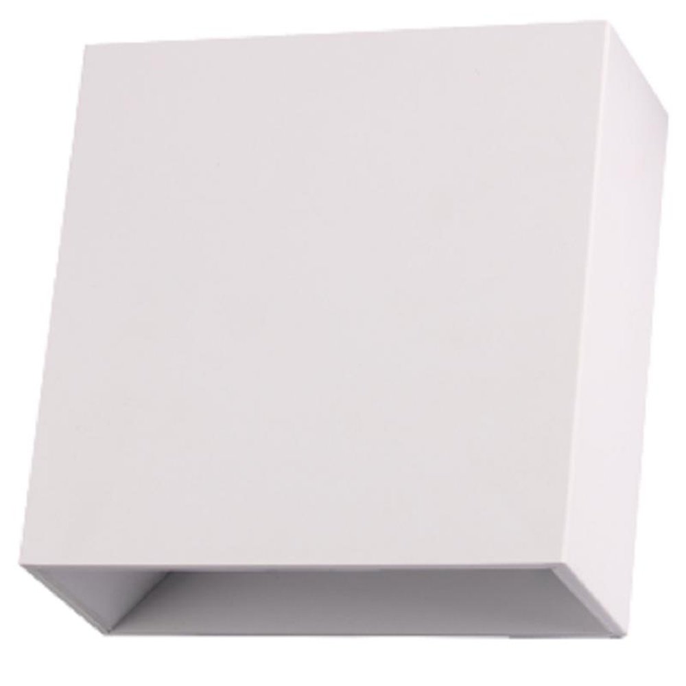 Arandela Led Branca Quadrada 6W - Facho Regulável Noll