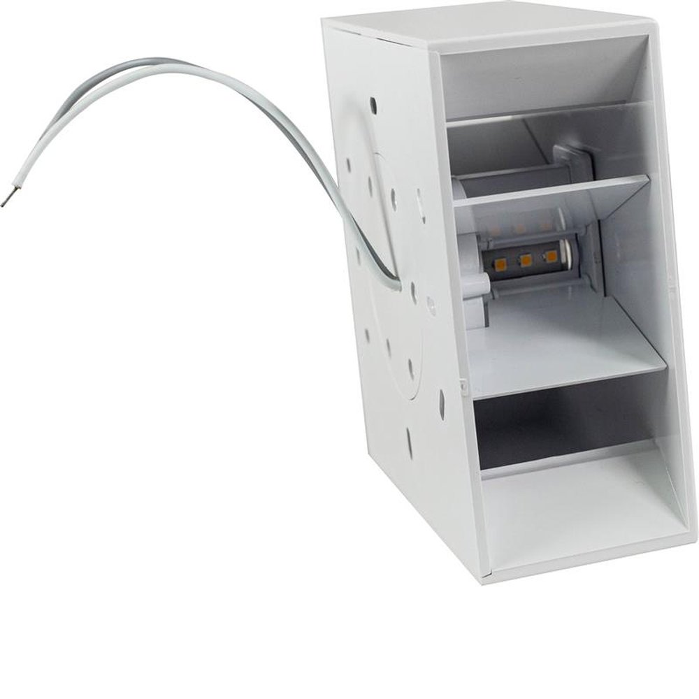 Arandela Led Branca Quadrada 6W - Facho Regulável Noll