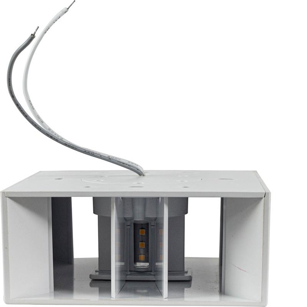 Arandela Led Branca Quadrada 6W - Facho Regulável Noll