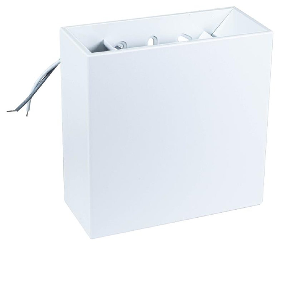 Arandela Led Branca Quadrada 6W - Facho Regulável Noll