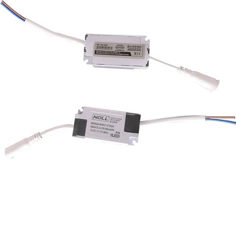Driver Led Reator Para Luminária 8W - 24W - Bivolt Noll
