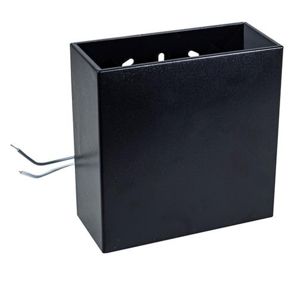 Arandela Led Preta Quadrada 6W - Facho Regulável Noll