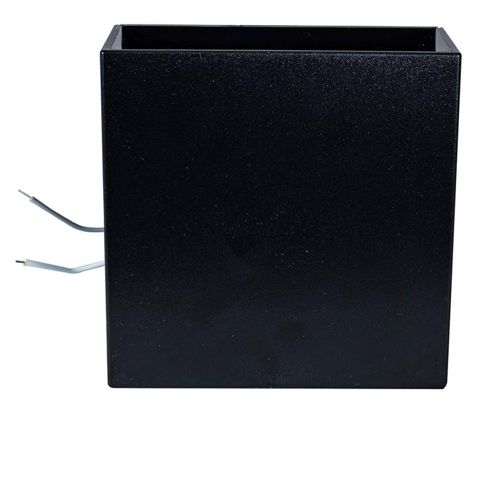 Arandela Led Preta Quadrada 6W - Facho Regulável Noll