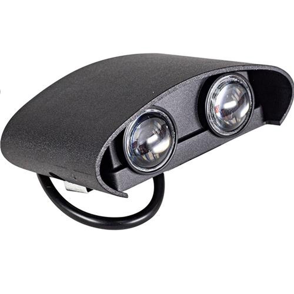 Arandela Led Preta De Parede Externa/Interna 4W - 4000K - Bivolt Noll