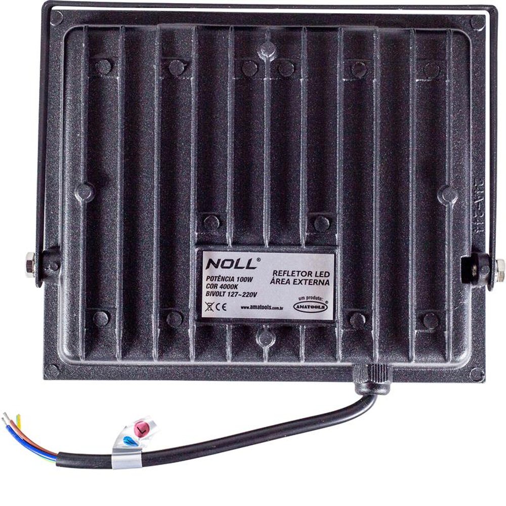 Refletor Led Área Externa 100W - 4000K - Bivolt Noll
