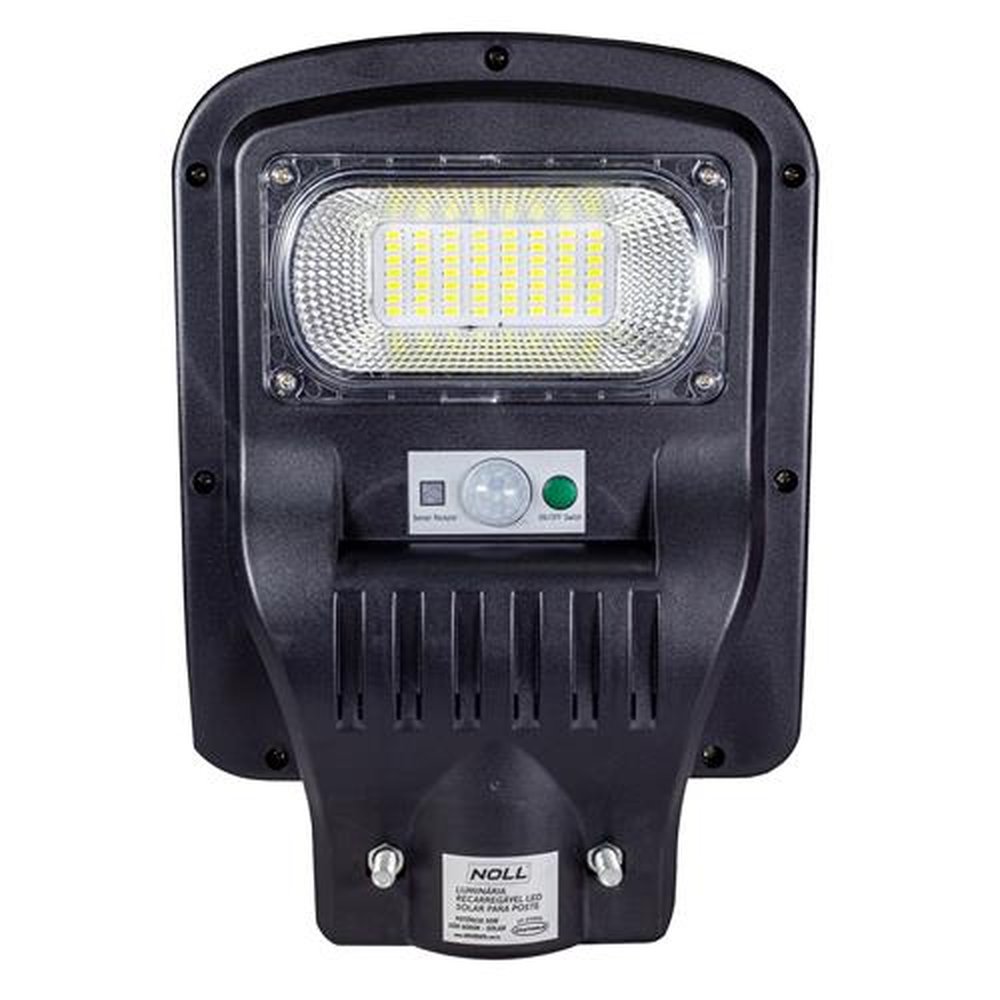 Luminária Recarregável Led Solar Para Poste 50W - 6000K Noll