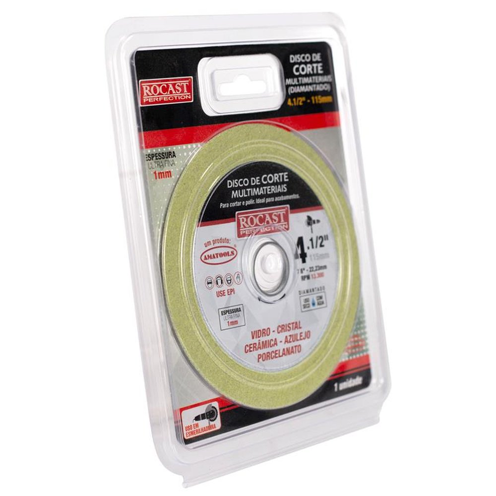 Disco De Corte Multimateriais 115 X 22.2 - 1Mm Rocast
