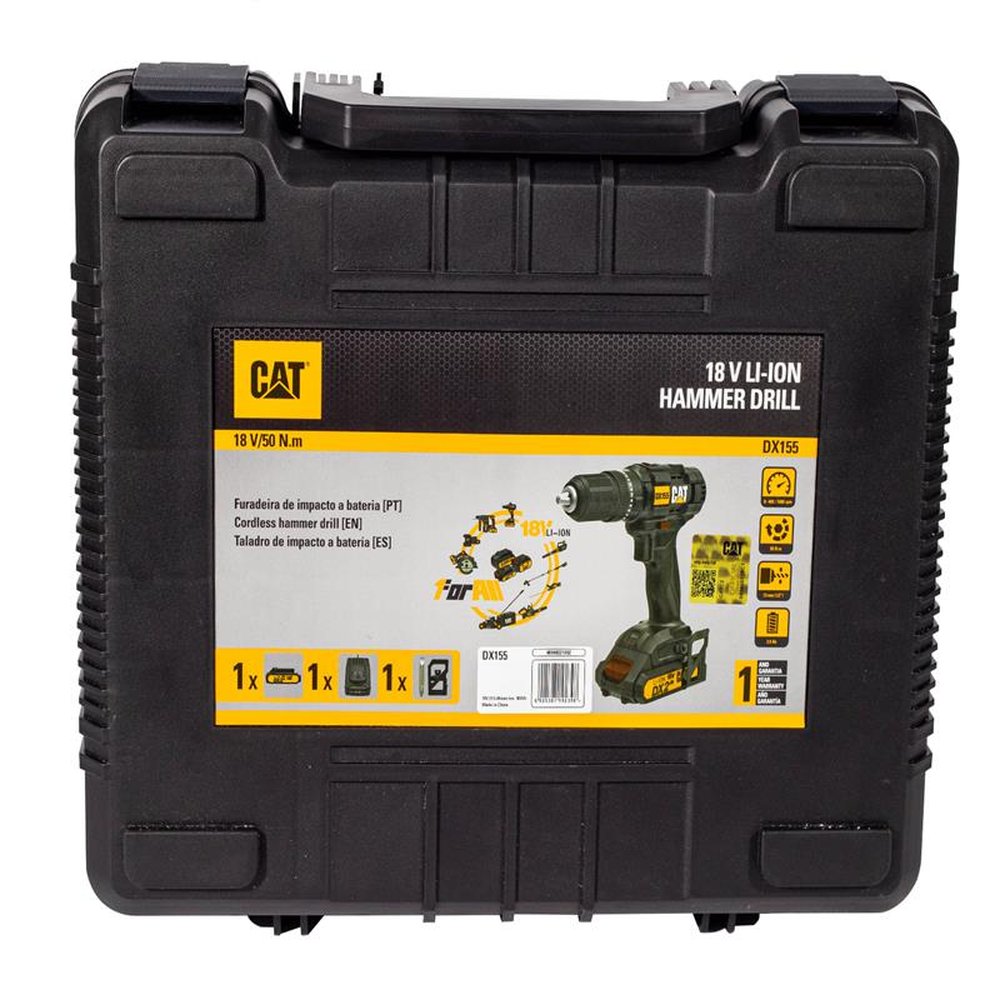 Cat Furadeira De Impacto A Bateria 18 V - Dx155 Caterpillar