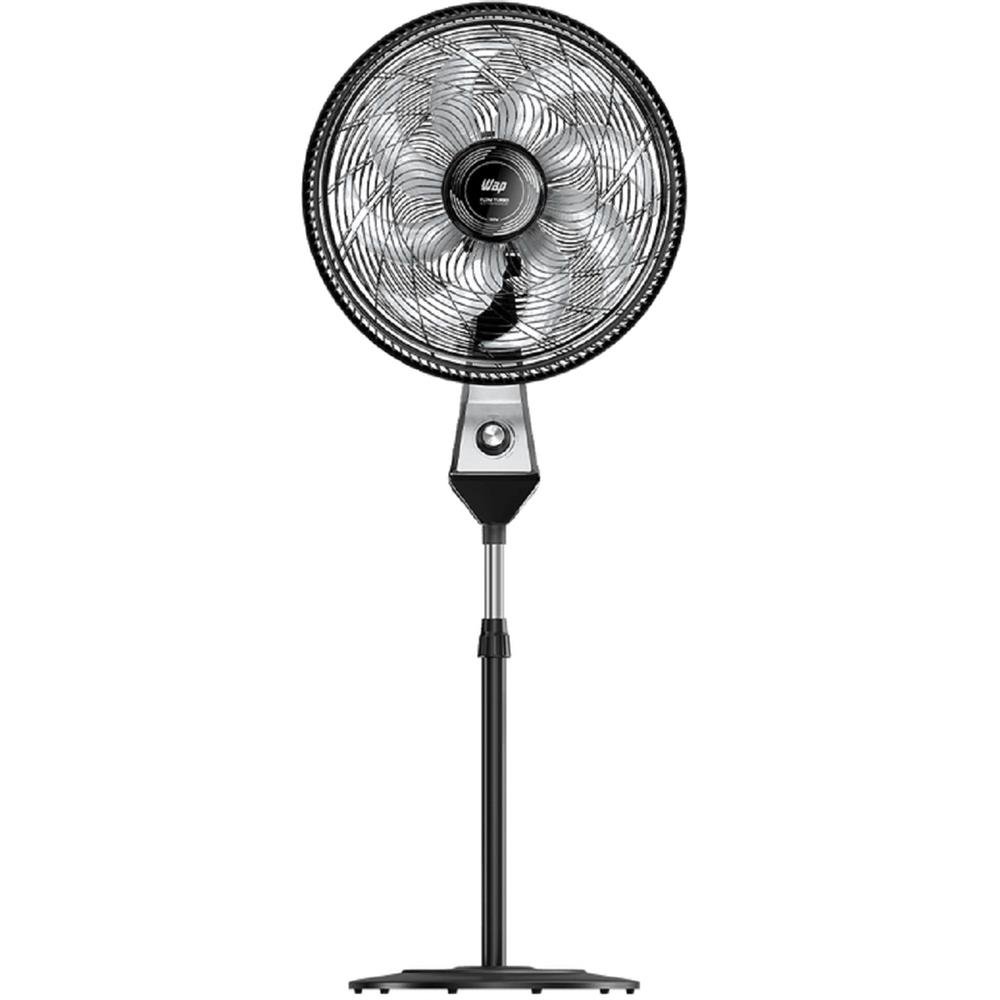 Ventilador Coluna Flow Turbo Wap, 50Cm, 8 Pás, 180W, 3 Velocidades, Preto E Cinza