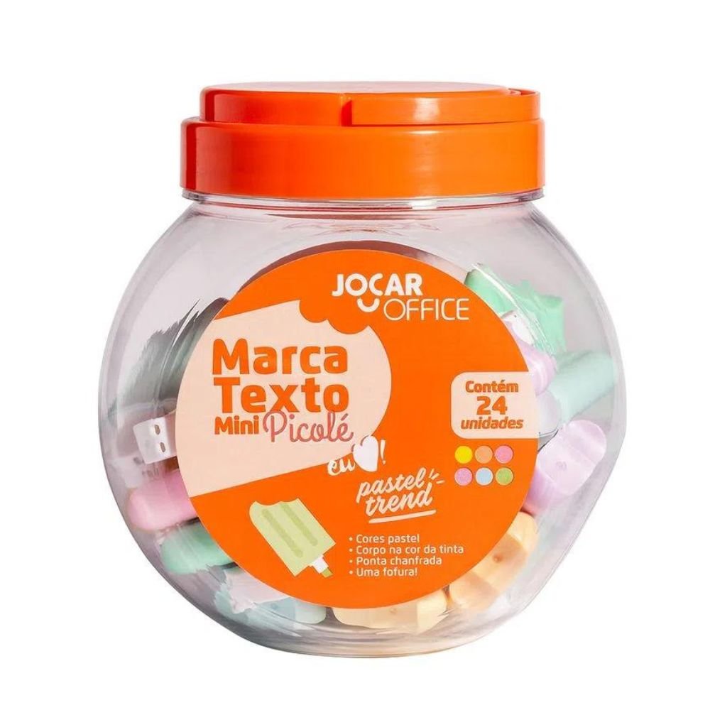 Marca Texto Mini Picole Pastel Trend Jocar Office Leonora_96145
