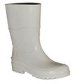 Bota Pvc Branca Com Forro Cano Médio Nº 40 - Ppp 106 Proteplus