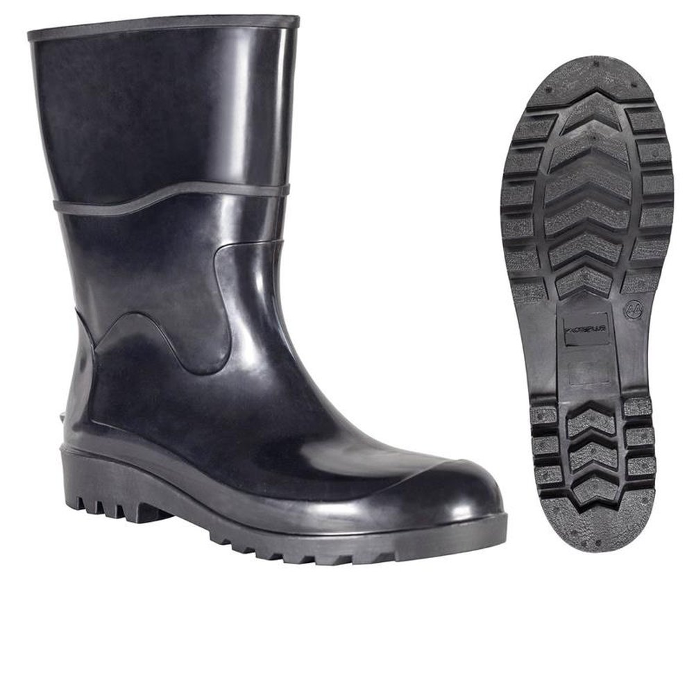 Bota Pvc Preta Cano Médio Nº 34 - Ppp 206 Proteplus