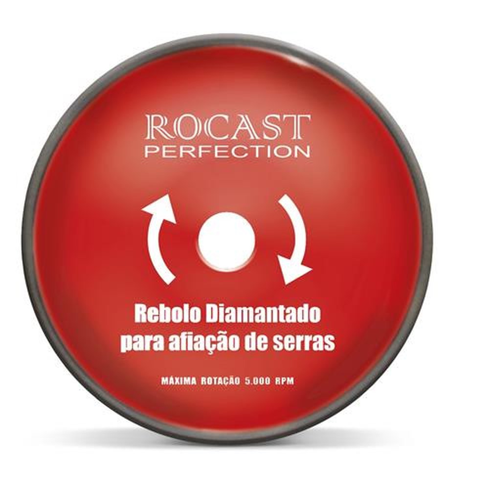 Rebolo Para Afiação De Serras Com Pastilha De Metal Duro 150 X 5 X 1.5Mm Rocast