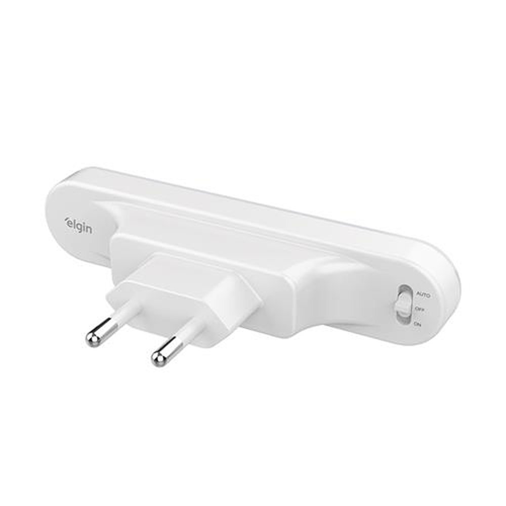 Luz Noturna Luminária Emergencia Elgin 2 em 1 Bivolt