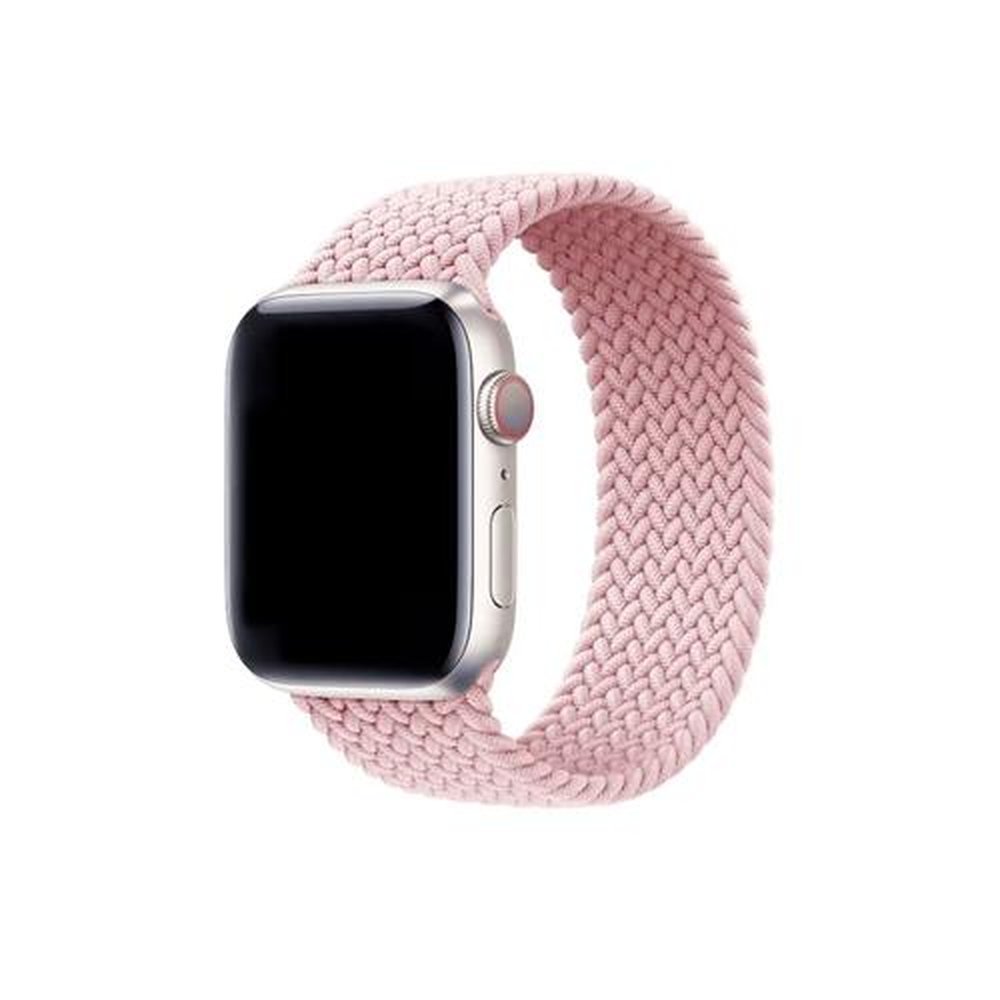Pulseira Nylon Loop Para Apple Watch 42 / 44 / 45 / 49 Mm - Rosa