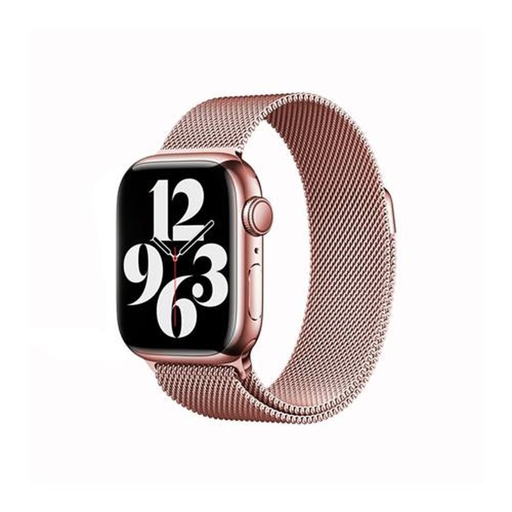 Pulseira De Milanese Para Apple Watch 38 / 40 / 41Mm - Rosa