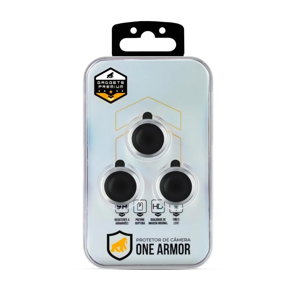 Protetor De Lente One Armor Para Iphone 13 Pro / 13 Pro Max - Preto