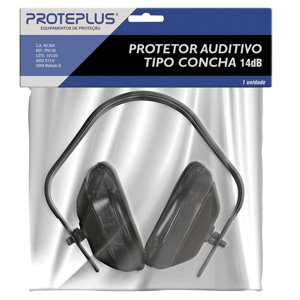 Protetor Auricular Tipo Concha 14Db - Ppa 06 Proteplus