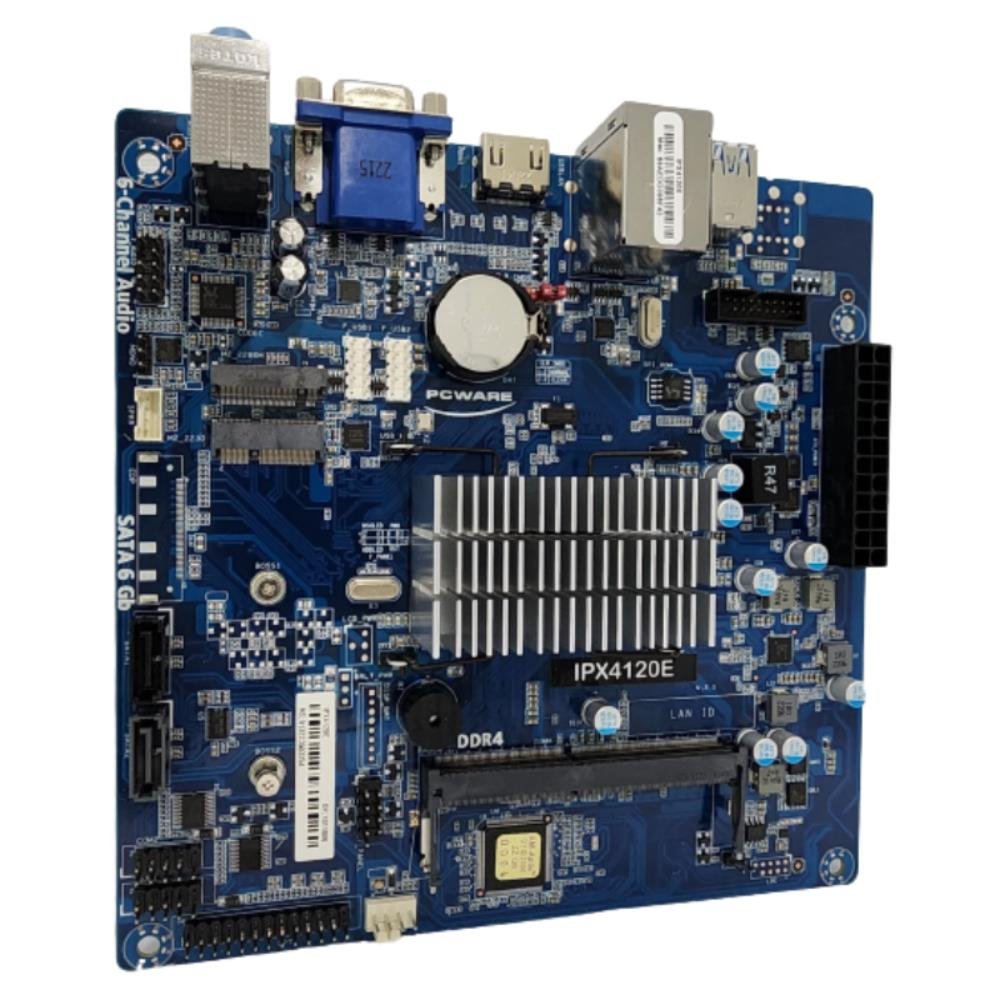Placa Mãe Pcware IPX4120G PRO c/Celeron Quad Core N4120 Mini-ITX DDR4