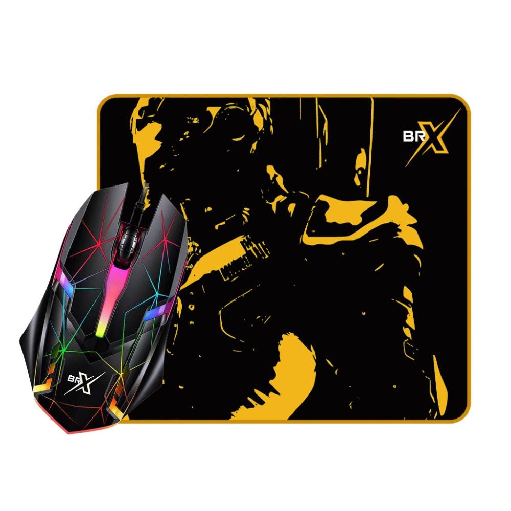 Kit Gamer BRX 4x1 Teclado, Mouse, Mousepad e Headset CB-059