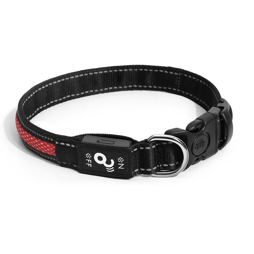 Coleira LED 3 Funções Vermelha Tamanho P Mimo - PP089
