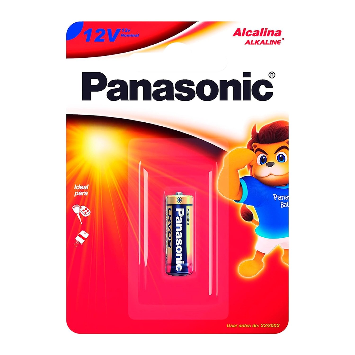 Bateria Panasonic Alcalina LRV08-1B 12v