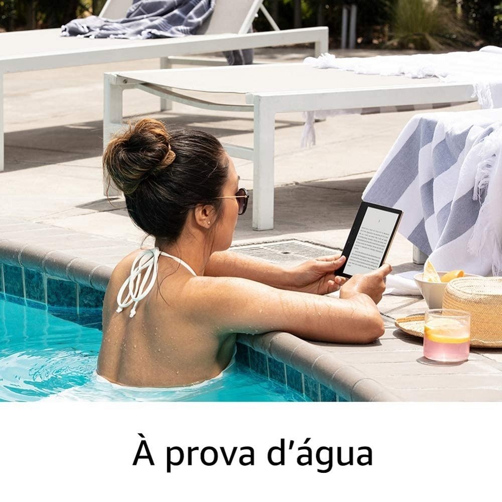 Kindle Oasis 10ª Geração, 8gb, Tela 7", Resolução 300 Ppi, À Prova DÁgua, Grafite, Amazon